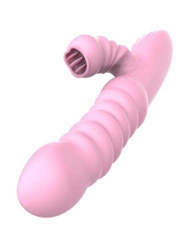 Armony - Vibrador Multifuncion Con Lengua Estimuladora Efecto Calor Rosa