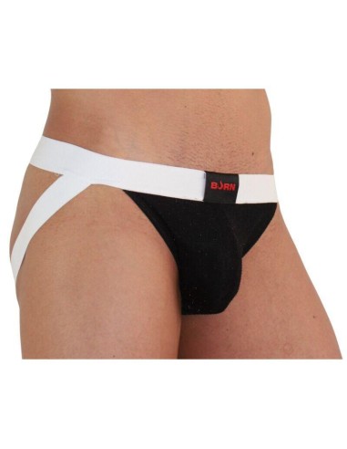 Burn - 004 Jock Brillante Negro / Blanco M