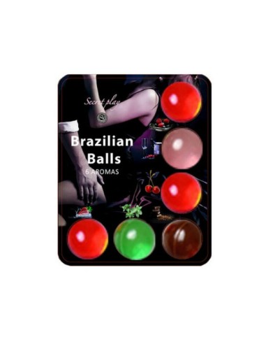 Secretplay - 6 Hot Balls Lubricante Con Aroma De Frutas