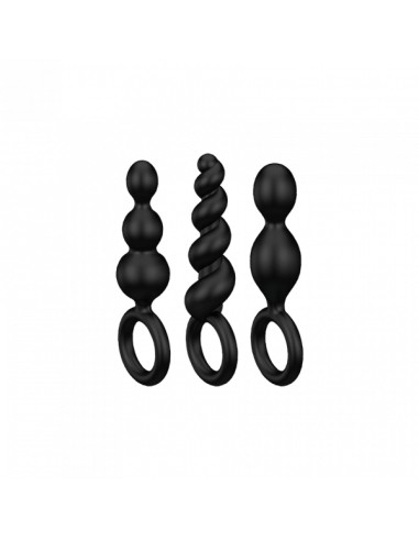 Satisfyer - Anal Plugs Set 3 Pcs Negro