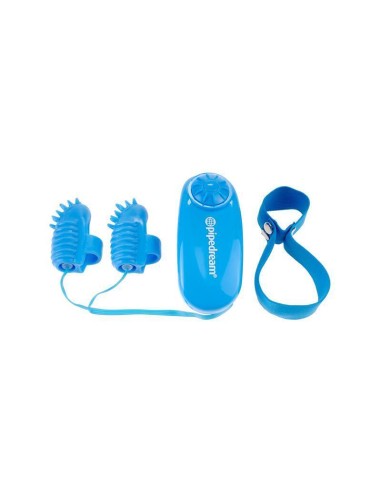 Vibrador Para El Dedo Neon Mini  Azul