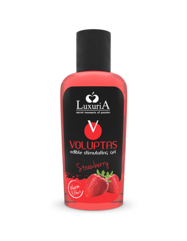 Intimateline Luxuria - Voluptas Gel Masaje Comestible Efecto Calor - Fresa 100 Ml