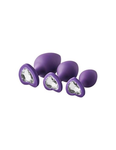 Flirts Anal Training Kit Gem Stone Purple