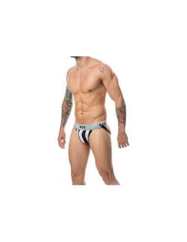 Mob Stripe Classic Jock - Tanga Blanco Talla Xl