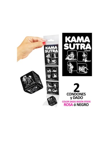 Tira Kamasutra 2 Condones + Dado Hetero