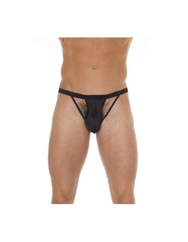 Tanga Con Tiras Negro Talla única