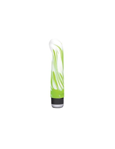 Vibrador  Joystick Flic Flac - Color Verde Blanco