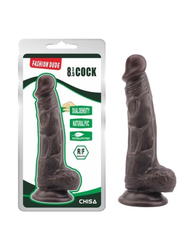 Dildo Dual Density Fashion Dude 21 X 4.1 Cm Marron