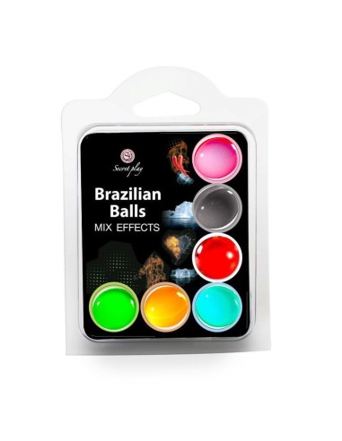 Secret Play Set 6 Brazilian Balls Mix Efectos