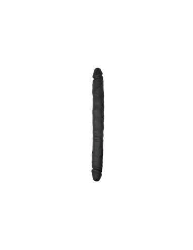 Pene Realístico De Silicona Doble Negro - 30 Cm