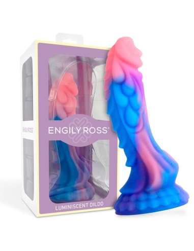 Dildo Dragón Brilla En La Oscuridad Silicona Líquida 18 Cm