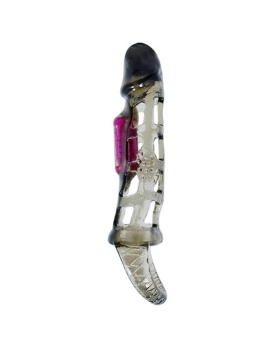 Baile Funda Extensora Pene Con Vibracion Y Strap 13.5 Cm