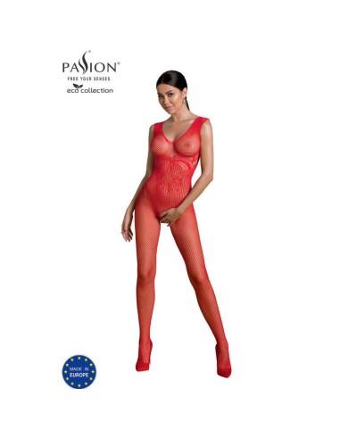 Passion - Eco Collection Bodystocking Eco Bs003 Rojo