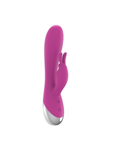 Vibrador Dual Usb Silicona Rosa