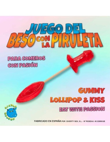 Diablo Picante - Juego Pito Y Labios De Gominola