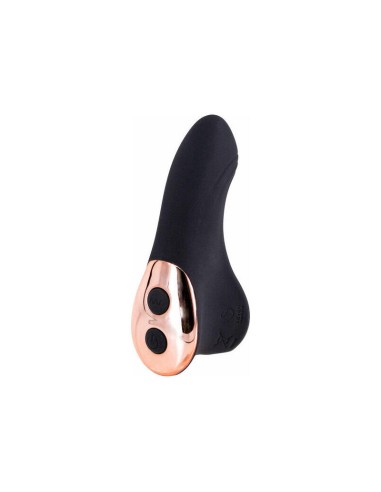 Finger Flirt Dedal Vibrador Recargable - Negro