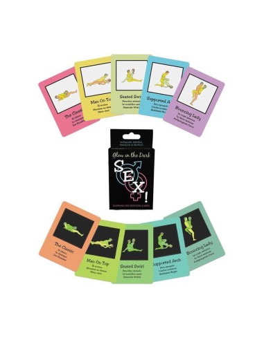 Juego De Cartas Glow In The Dark Sex! Cards Brillan En La Oscuridad