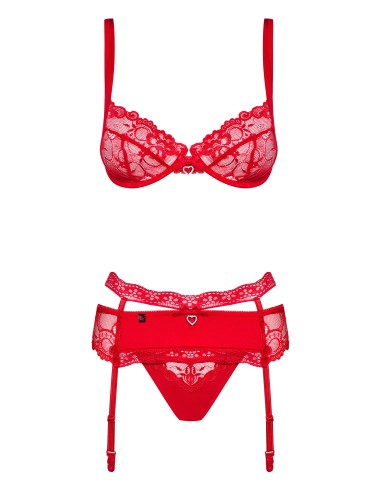 Heartina Set 3 Piezas Color Rojo :