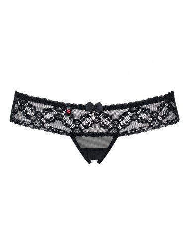 837-thc-1 Tanga Abierto Color Negro Talla (interno):s/m