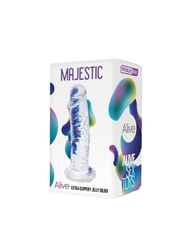 Alive - Majestic Pene Realistico Transparente 14.7 Cm