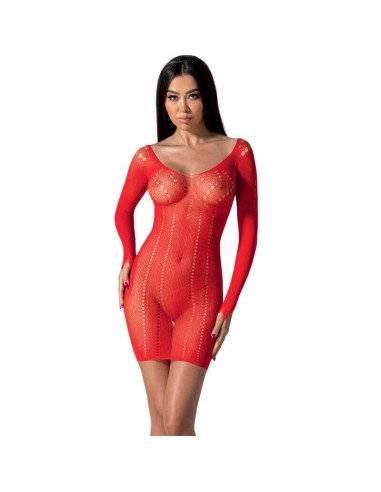 Passion - Bs101 Bodystocking Rojo Talla Unica