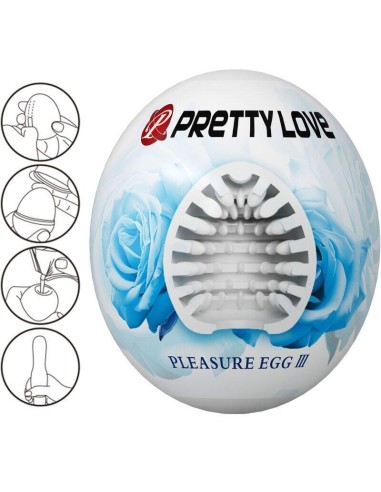 Pretty Love - Masturbador Masculino Huevo Blanco