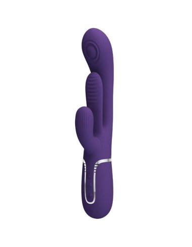 Pretty Love - Shania Triple Vibrador Rabbit Multifunción Morado