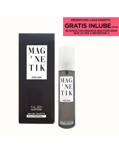 Perfume Con Feromonas Magnetik For Him + Lubricante 30 Ml Gratis