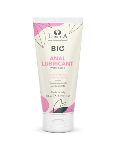 Lubricante Anal Intimateline Luxuria  Bio  Base Agua 50 Ml