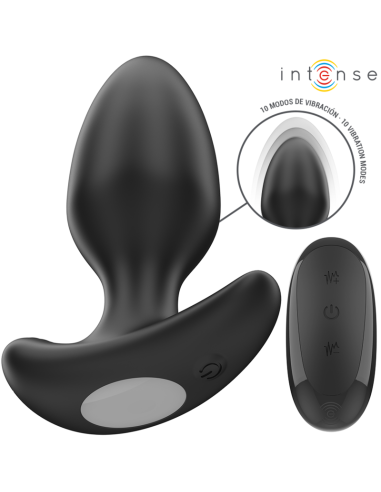 Intense - Joey Plug Anal 10 Vibraciones Negro Control Remoto