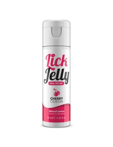 Lick Jelly Lubricante Comestible Base De Agua Cereza 30 Ml