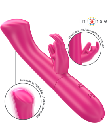 Intense - Julieta Vibrador Rabbit 18,6 Cm 10 Vibraciones Rosa