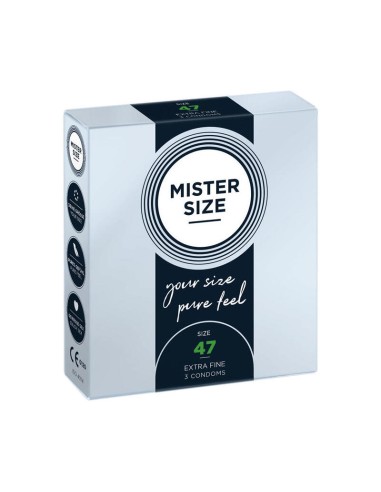 Mister Size - Preservativos Talla Xs 47 Mm (3 Unidades)