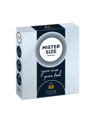 Mister Size - Preservativos Talla M 53 Mm (3 Unidades)