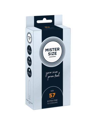 Mister Size - Preservativos Talla L 57 Mm (10 Unidades)