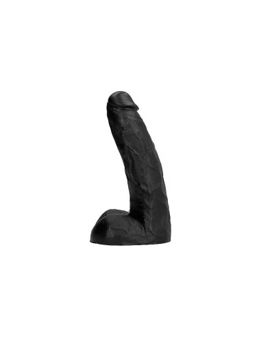 All Black Pene Realístico Con Testículos 22cm