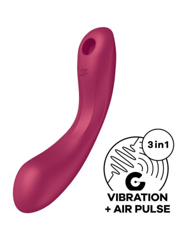 Satisfyer - Curve Trinity 1 Air Pulse Vibration Rojo