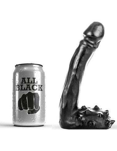 All Black  Dildo Realistico 19 Cm