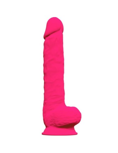 Silexd - Modelo 1 Pene Realistico Silicona Premium Silexpan Fucsia 38 Cm