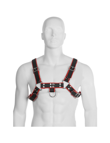 Leather Body - Chain Harness Iii Black / Red