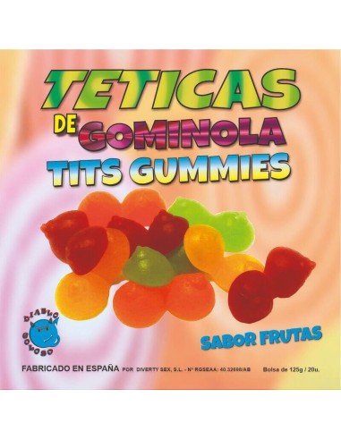 Diablo Goloso - Teticas De Gominola Surtidas Brillo