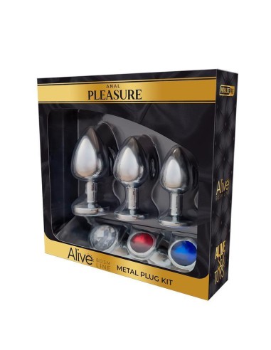 Alive - Anal Pleasure Kit 3 Plug Metal