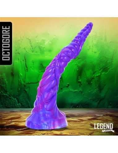 Octogore Dildo Unicornio Silicona Líquida 28 Cm