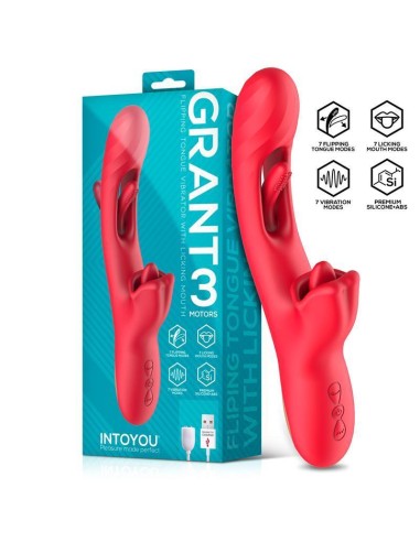 Grant Vibrador Con Flipping Y Lengua Licking 360º