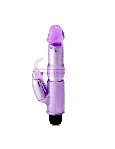 Vibrador C/estimulador Lila Regulable