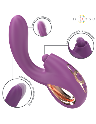 Intense - Lali Vibrador Punto G Multifunción Estimulación & Empuje & Vibración Morado