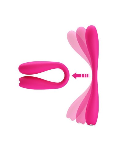 Vibrador Yedda Con Esqueleto Punto G Rosa