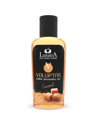 Luxuria Voluptas Gel Estimulante Comestible Efecto Calor - Caramelo 100 Ml