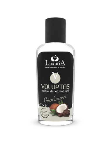 Intimateline Luxuria - Voluptas Gel Masaje Comestible Efecto Calor - Coco Y Crema 100 Ml