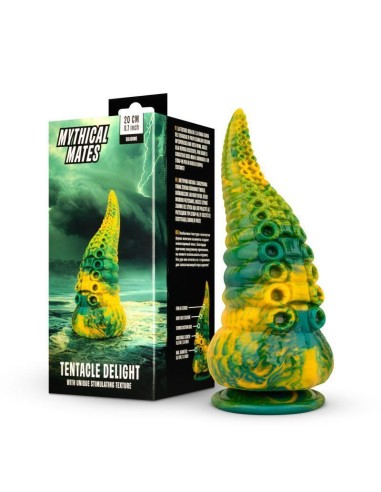 Dildo Tentacle Delight Green And Yellow